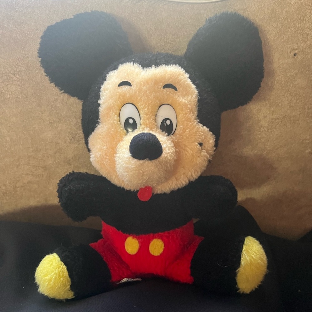 Vintage Walt Disney’s Mickey Mouse 9” Plush Toy